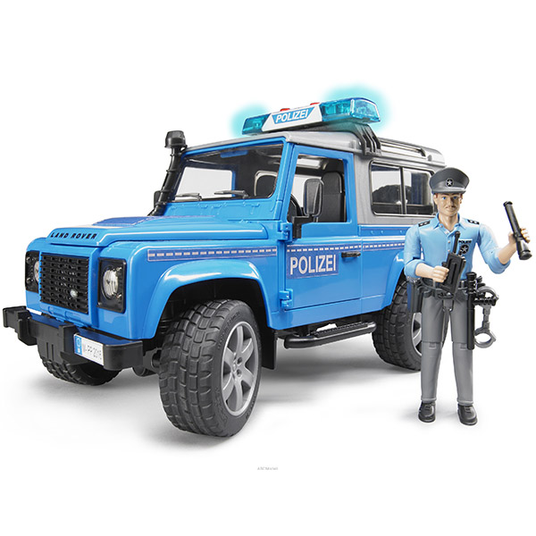 Džip Land rover policijski sa policajcem-025977