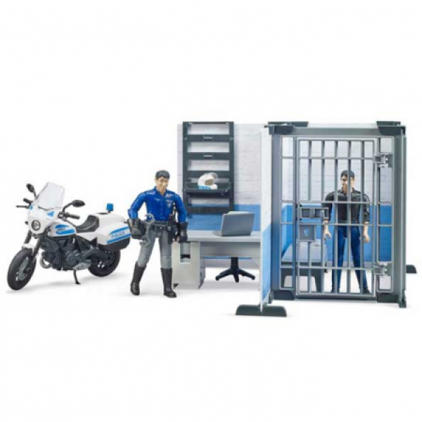 Bruder Set sa Figurama i Motorom Policijska Stanica 627324