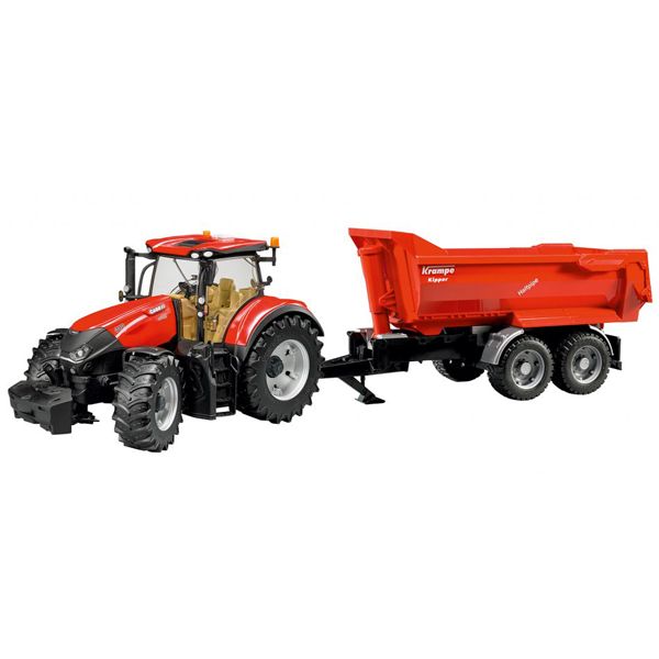  Traktor Bruder Case IH Optum 300CVX sa prikolicom-031992