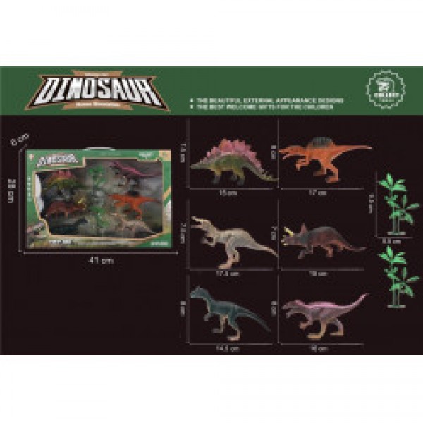 DINOSAURUS SET SA 6 DINOSAURUSA