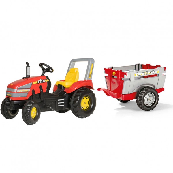 Traktor na pedale Rolly Toys Utovarivač sa Farm prikolicom 046836