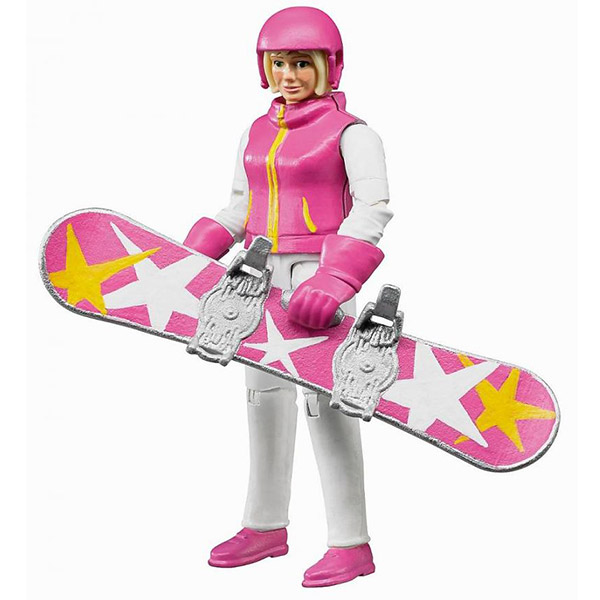 Figura žena na snowboardu Bruder-604202