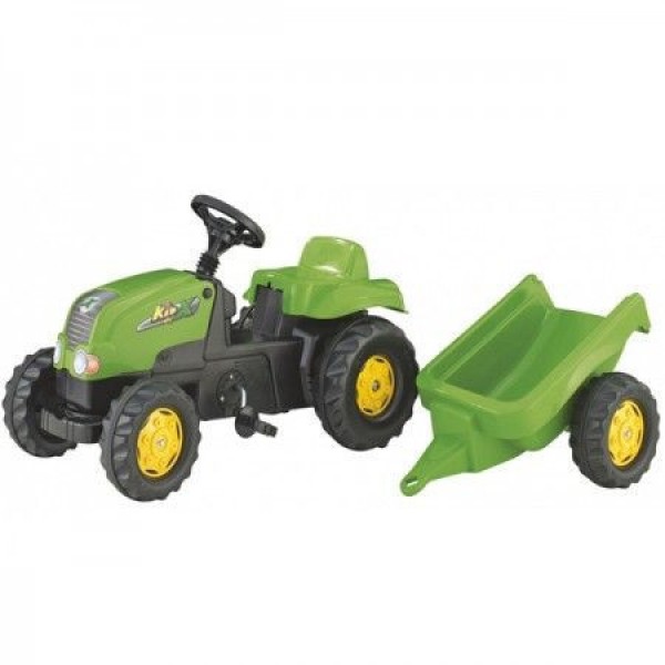 Rolly Toys Traktor Kid-X sa prikolicom zeleni   012169