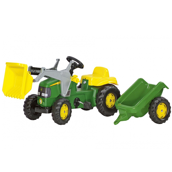 Rolly Toys Traktor kid-X sa prikolicom i utovarivačem 023134