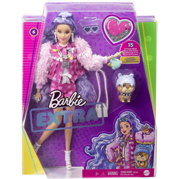 Barbie EXTRA  -  ljubicačsta kosa 