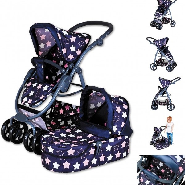 Kolica Knorr Coco Star Blue Pink 907431