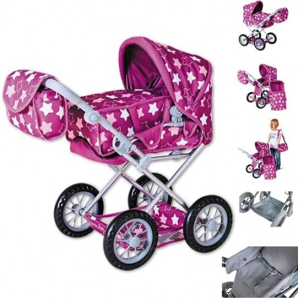 Kolica Ruby – Star dark pink 63145