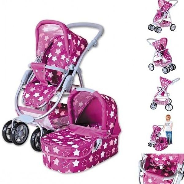 Kolica Coco – Star dark pink 907456